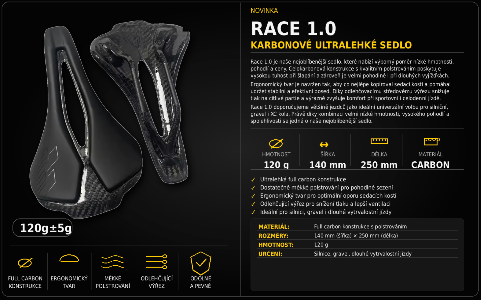 Sedlo Race 1.0