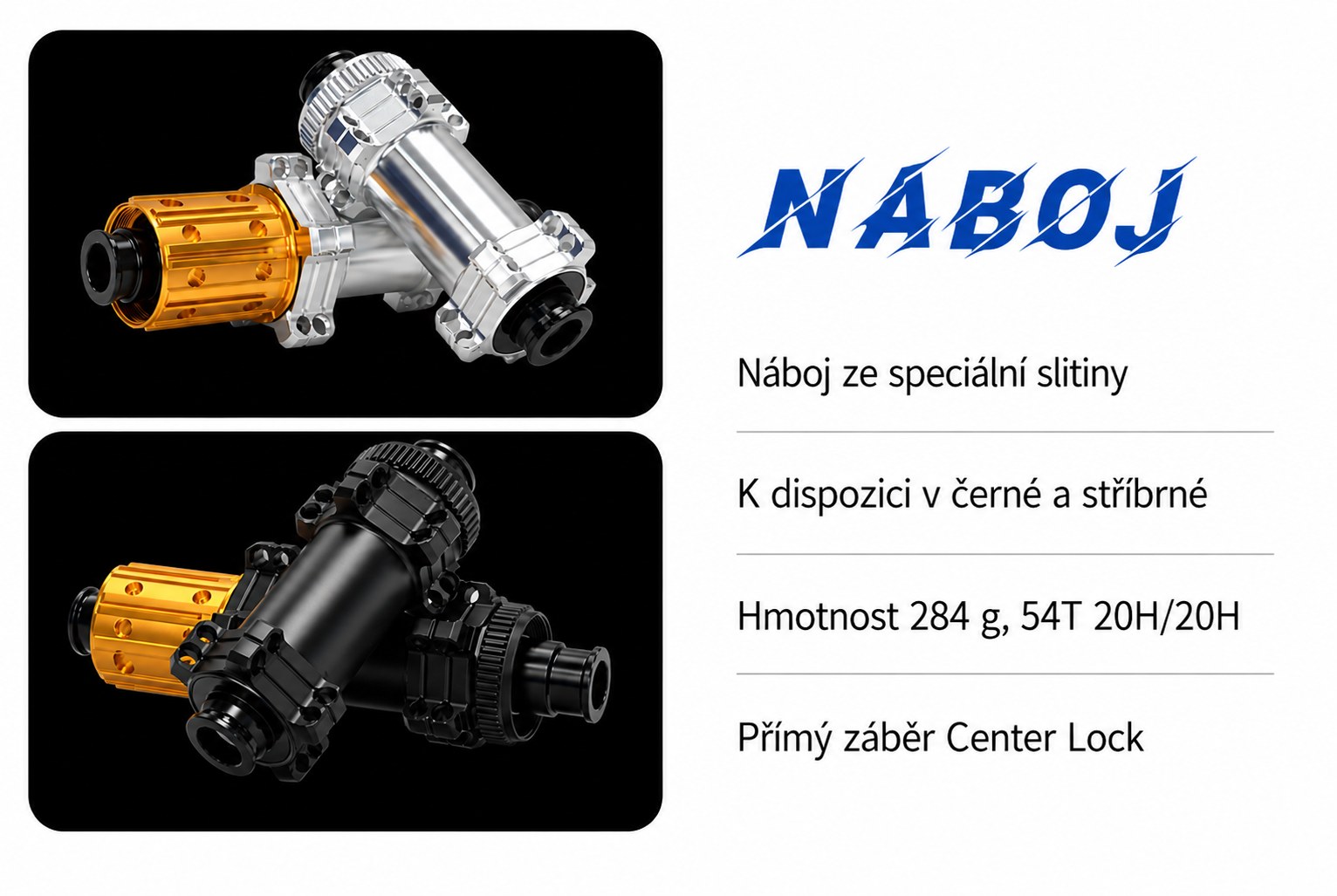 Náboj ze speciální slitiny